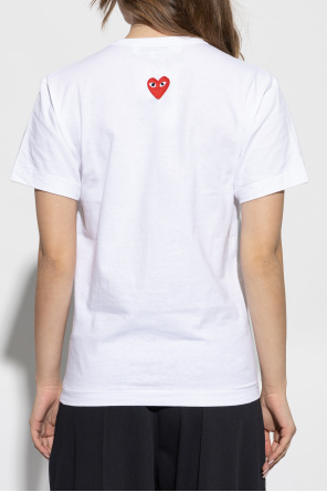 Comme des Garçons Play T-shirt with logo-shaped patch