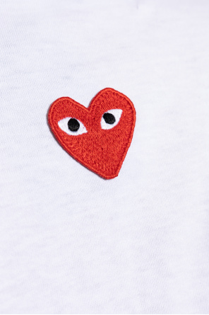 Comme des Garçons Play T-shirt with logo-shaped patch