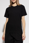 Comme des Garçons Play BLACK T-shirt with logo patch