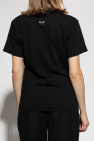 Comme des Garçons Play BLACK T-shirt with logo patch