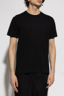 Comme des Garçons Play BLACK T-shirt with logo patch