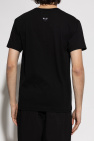 Comme des Garçons Play BLACK T-shirt with logo patch