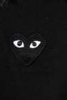 Comme des Garçons Play BLACK T-shirt with logo patch