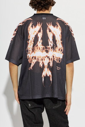 44 Label Group Perforated t-shirt with print