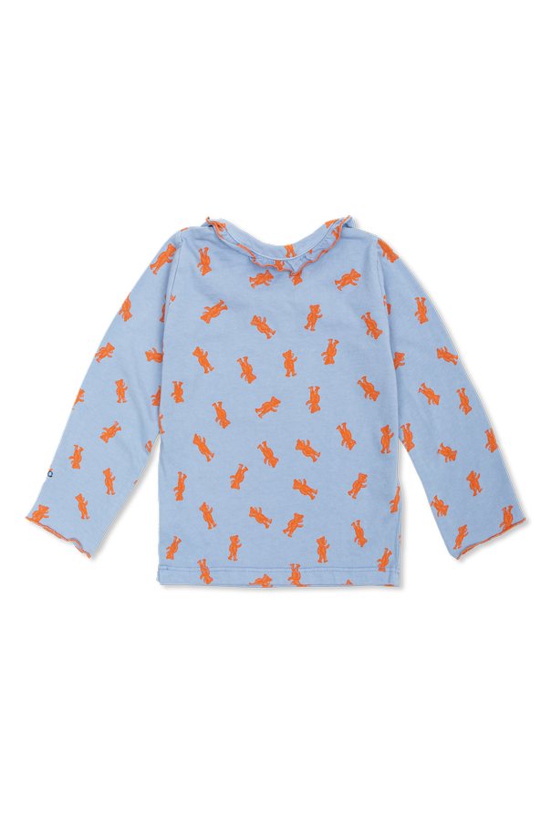 Bobo Choses Cotton polo shirt with pattern