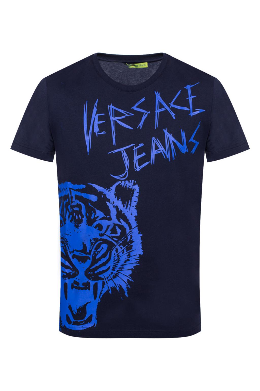 versace jeans t shirt blue