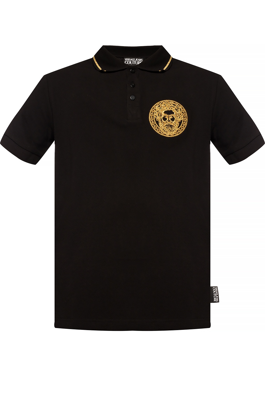 Versace Jeans Couture polo shirt in cotton pique with Chain Logo print