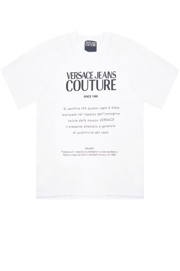 Logo T Shirt Versace Jeans Couture Gov Us