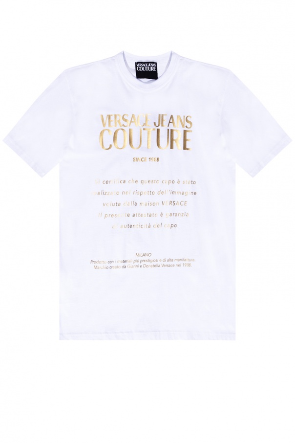 Transit button detail cotton T-shirt Printed T-shirt