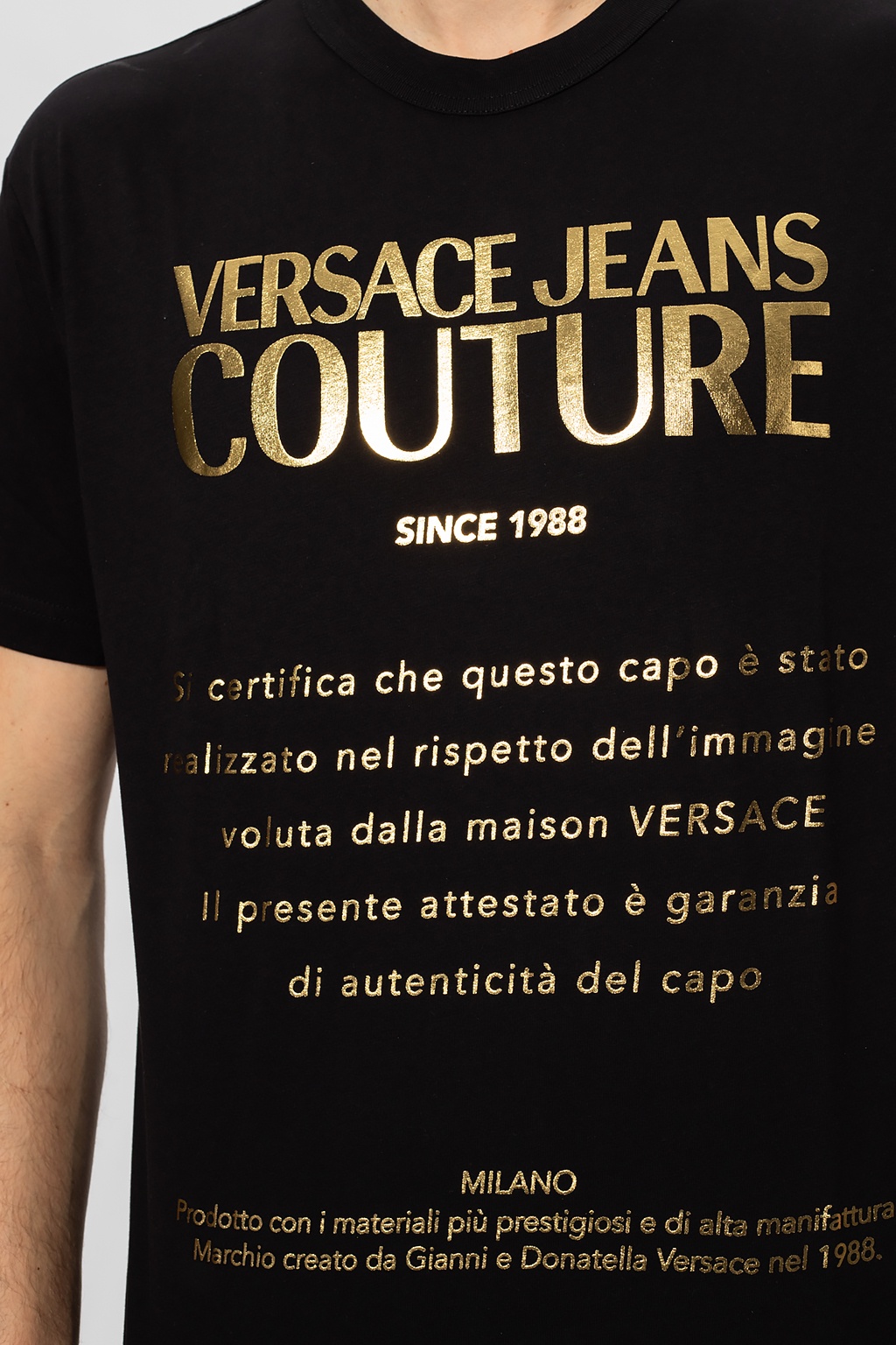 Logo T Shirt Versace Jeans Couture Gov Us