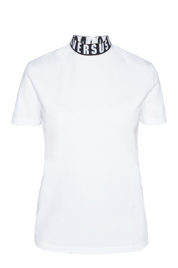 Turtleneck T Shirt With Logo Versace Versus Vitkac Us