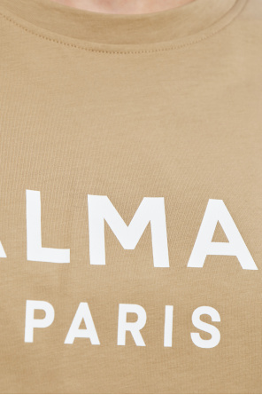 Balmain Short T-shirt with printed logo