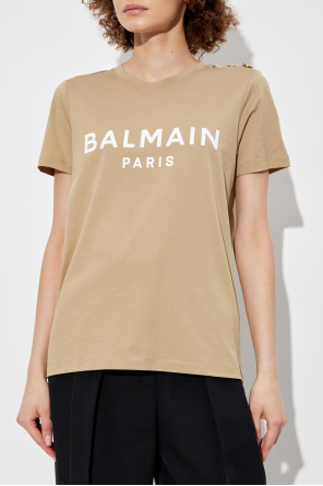 Balmain T-shirt z nadrukowanym logo