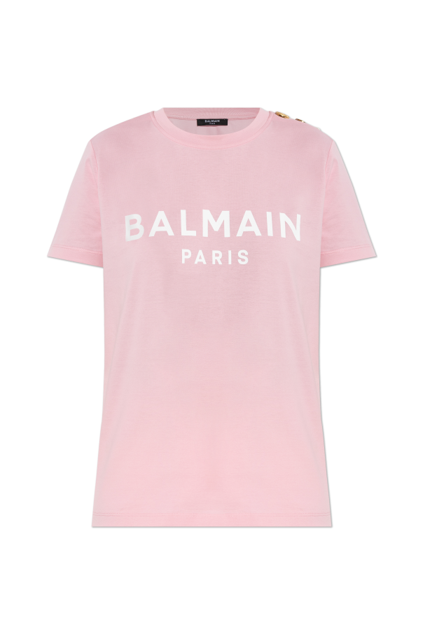 T-shirt with appliqués od Balmain