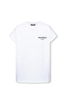 Balmain White Kids Sweatshirt With Maxi Embossed Logo
