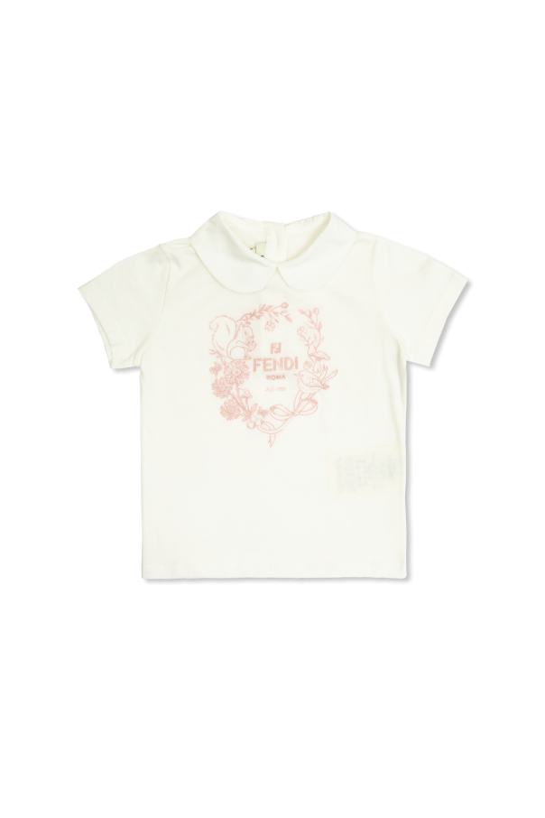 T-shirt with logo, zdjęcie 1 T-shirt with logo od Fendi Kids