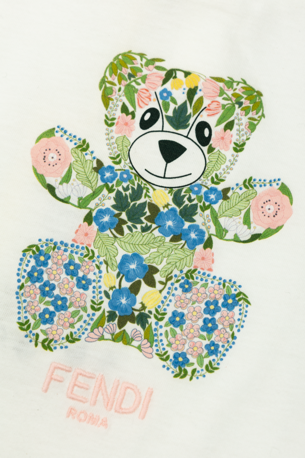 Fendi Kids Camiseta con estampado de colores