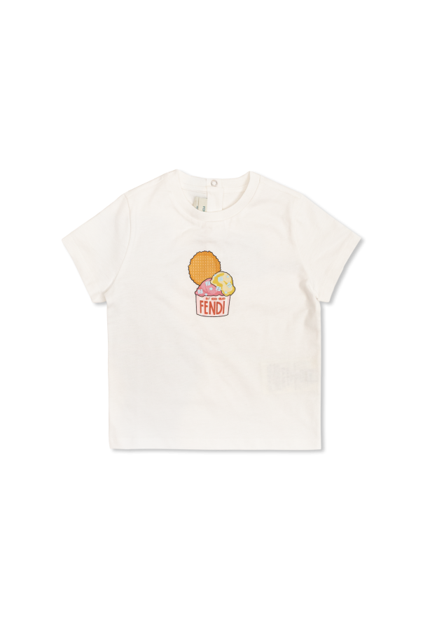 T-shirt with print od Fendi