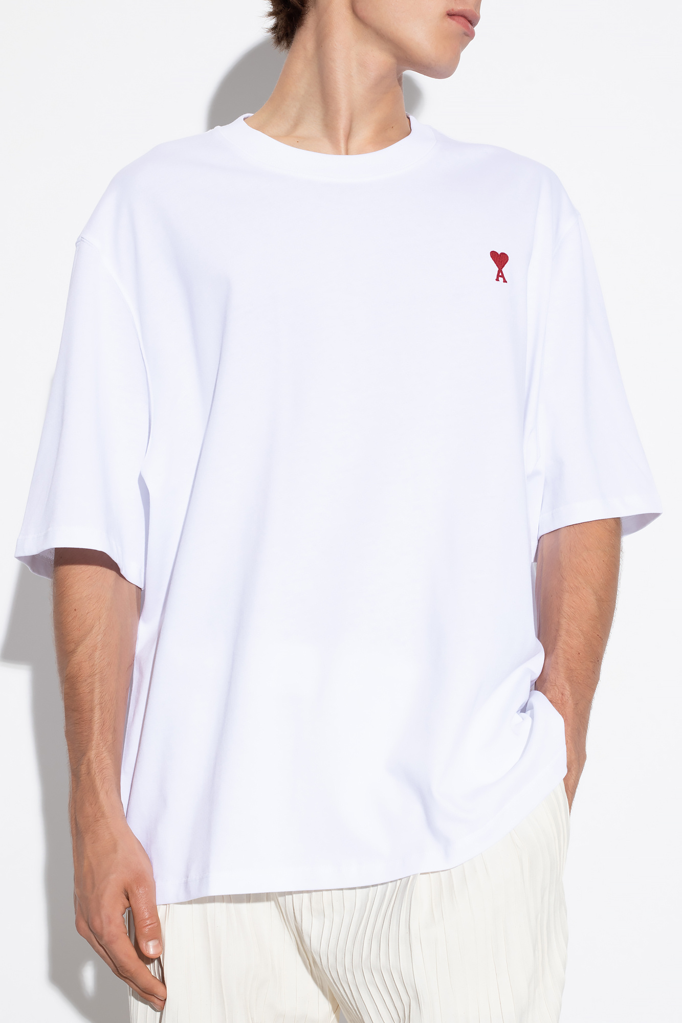 T-shirt con bottoni sulle spalle Bianco Ermenegildo Zegna single-breasted blazer jacket