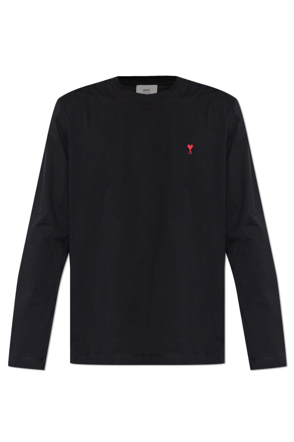 T-shirt with embroidered logo od Ami Alexandre Mattiussi