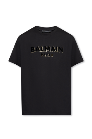 Balmain Kids TEEN logo stripe T-shirt