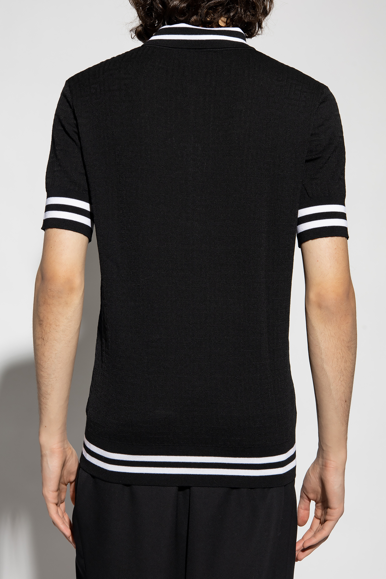 Black Polo shirt with monogram Balmain - Vitkac GB