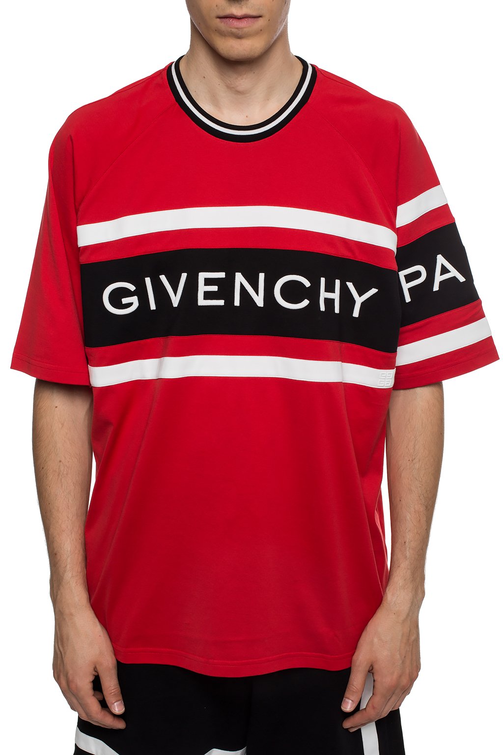 white and red givenchy shirt