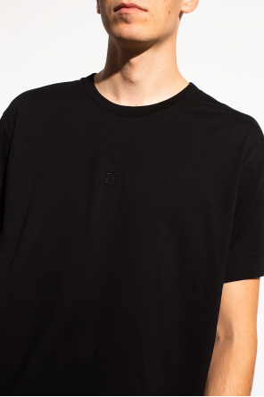 givenchy doppelreihiger Logo-embroidered T-shirt