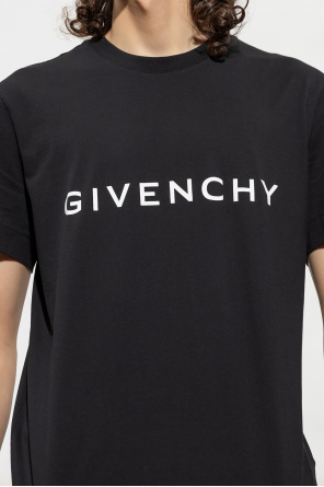 Givenchy rectangle-frame givenchy lace-detail ribbed jumper