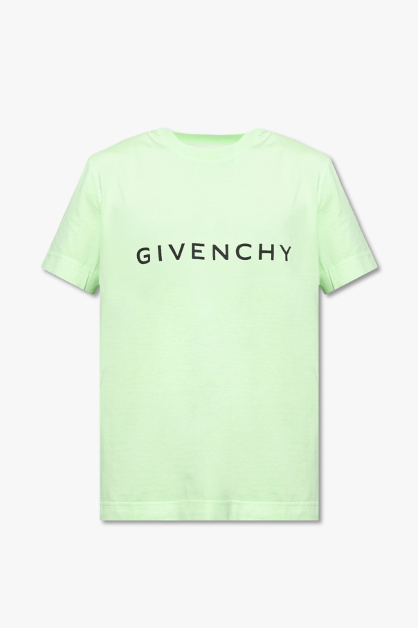 givenchy ruffle T-shirt with logo