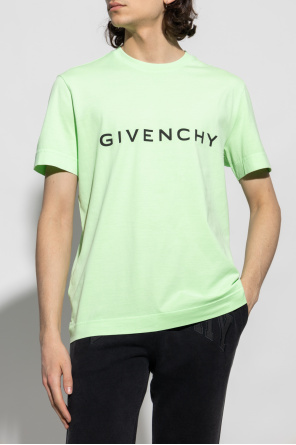 givenchy ruffle T-shirt with logo