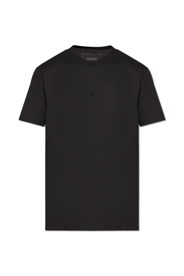 Givenchy Black stretch cotton blend from GIVENCHY featuring belt loops