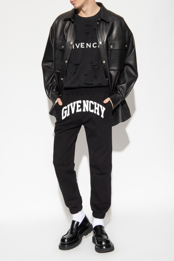 Givenchy with Givenchy Kids striped logo-print padded babygrow