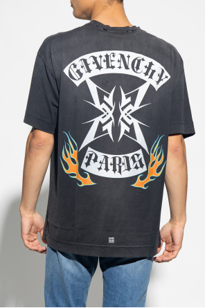 Givenchy T-shirt z efektem ‘vintage’