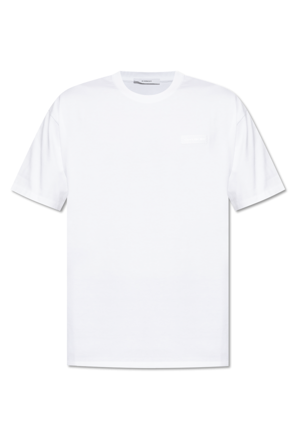Givenchy T-shirt z naszywką z logo