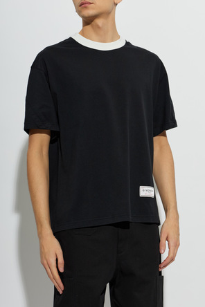 Givenchy T-shirt com aplicação do logótipo