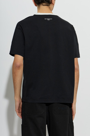 Givenchy T-shirt com aplicação do logótipo