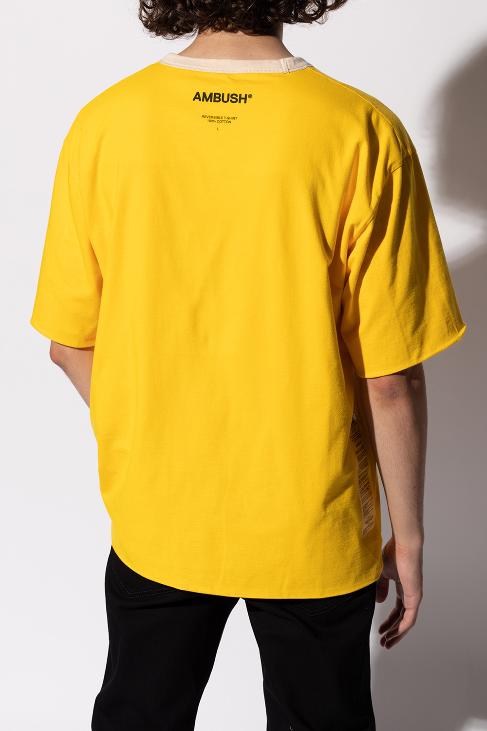 Ambush Karl Lagerfeld logo-embroidered cotton T-shirt
