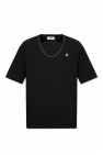 Ambush Love Moschino T-shirt nera con simbolo della pace