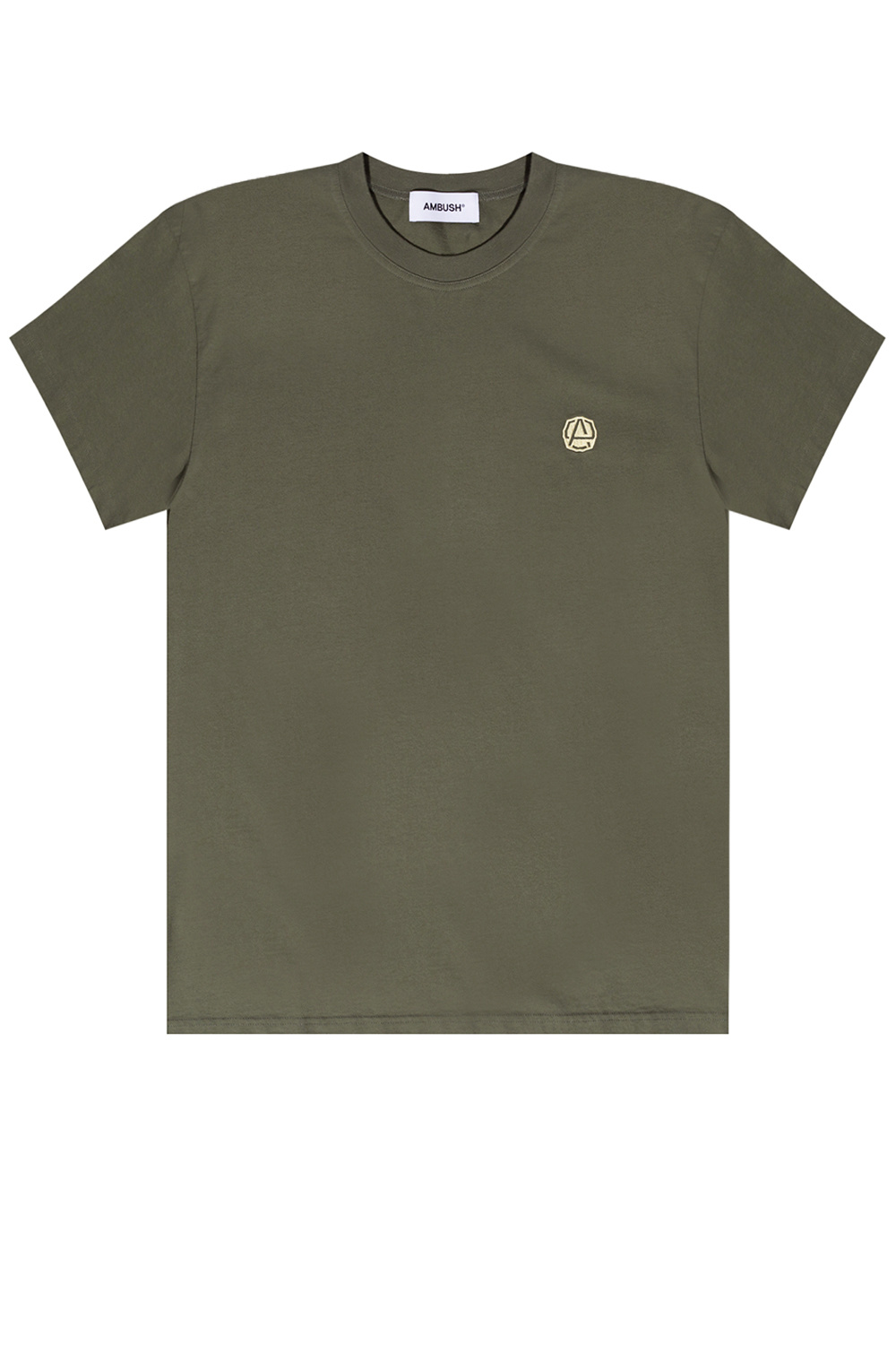 Ambush Cotton crew T-shirt Texture with turn back cuff and Barbour Sea Dog graphic to chest