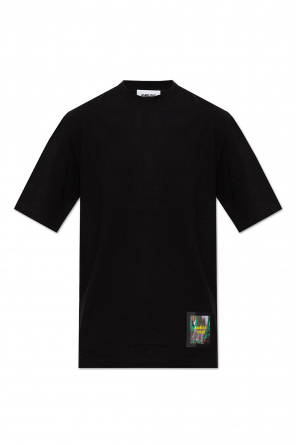 AMBUSH logo open collar shirt