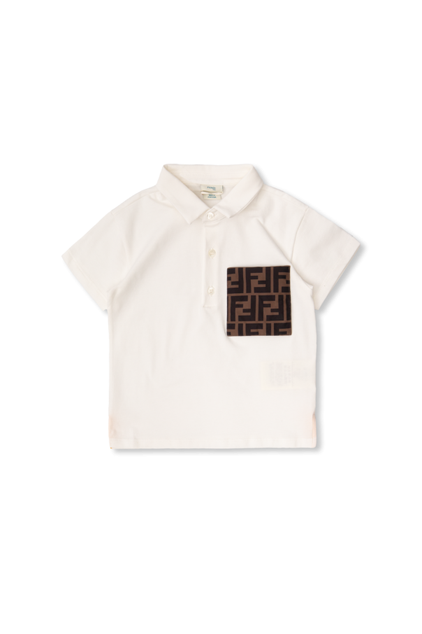 Monogrammed polo shirt od Fendi Kids