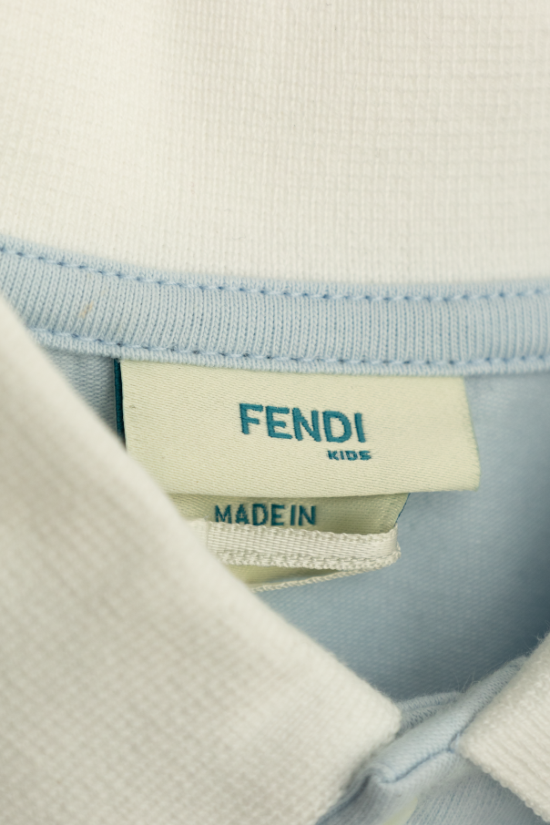 Fendi Kids Polo z logo