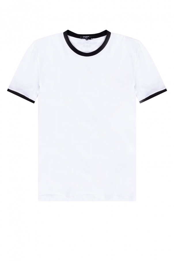 Balmain Logo-embroidered T-shirt