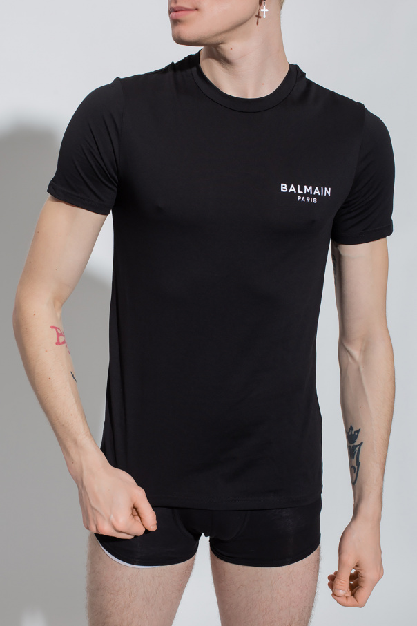 balmain almond-toe Cotton T-shirt