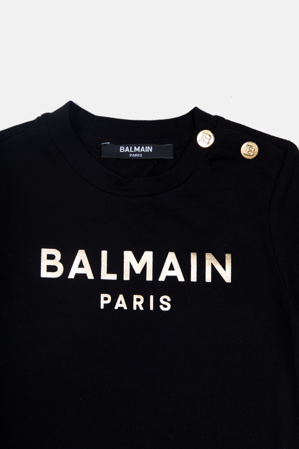 balmain Shorts Kids T-shirt with logo