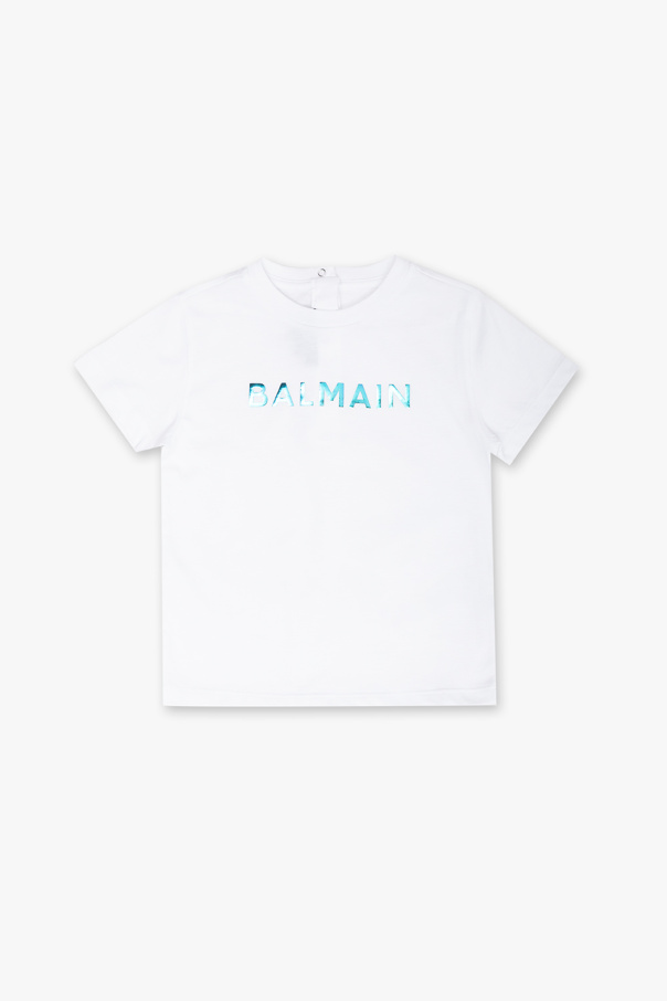 Balmain Kids Cotton T-shirt with logo