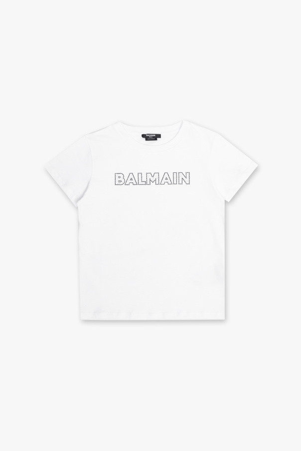 Balmain bra Kids Cotton T-shirt with logo