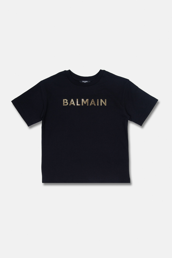 Balmain Kids Balmain Black Sweatshirt For Babykids With Logo
