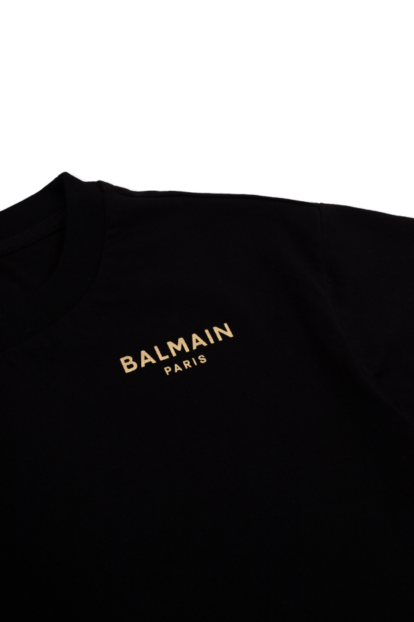 Balmain Kids T-shirt with crystal